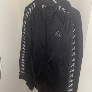 Kappa black and white tracksuit sweater